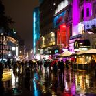Leicester Square under the rain