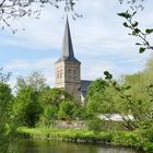 Leichlingen - Blick über die Wupper auf die Evangelische Kirche