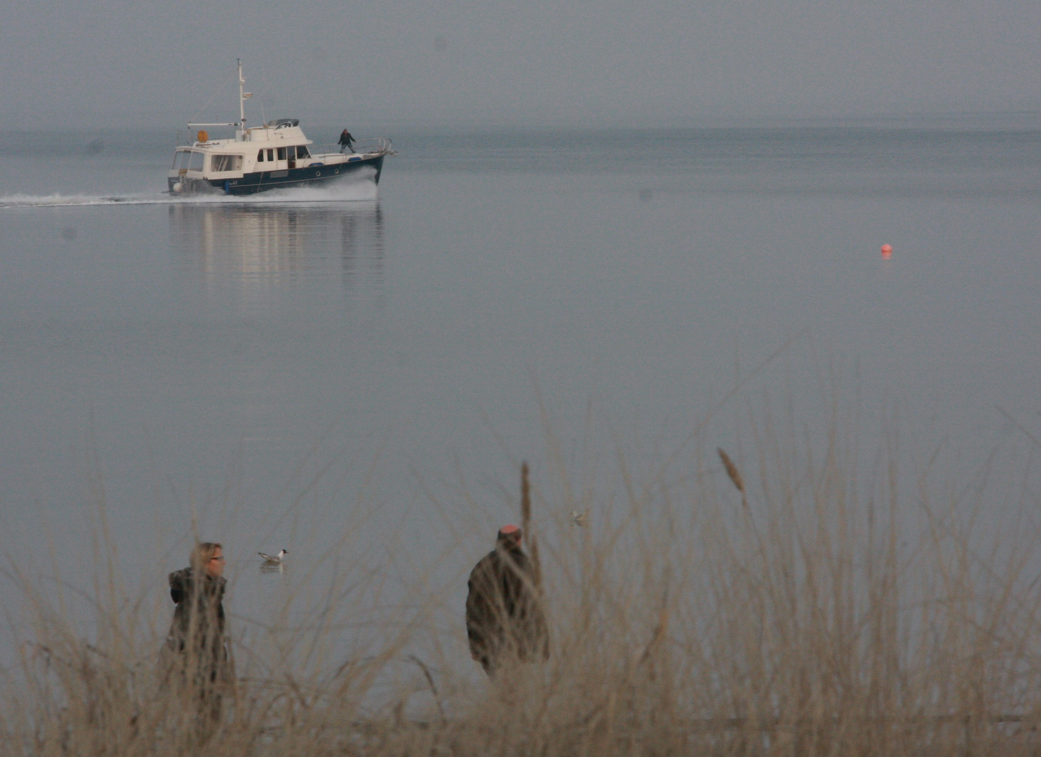 leicht diesig am strand....