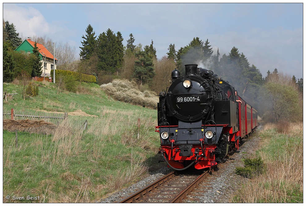 Leicht qualmend bei Straßberg