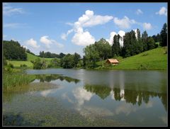 Leichte Brise auf dem Weniger Weiher ...