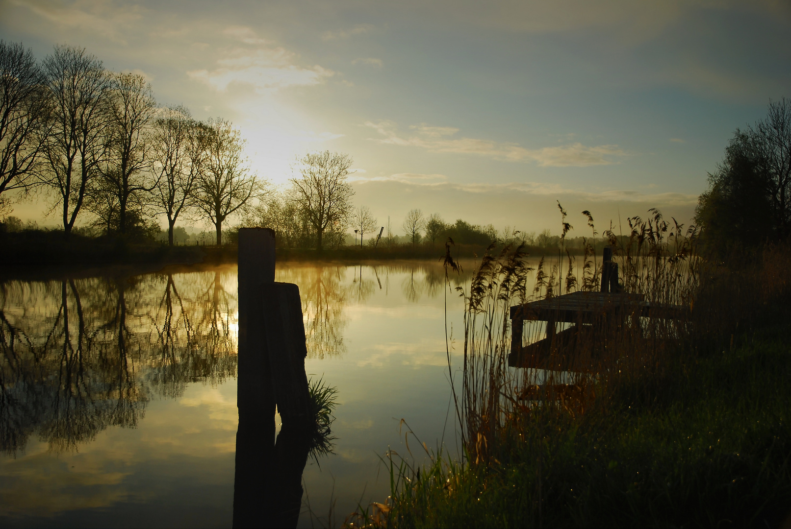 Leichter Morgennebel