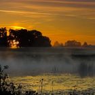 leichter Nebel auf dem Wasser