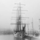 Leichter Nebel in Bremerhaven