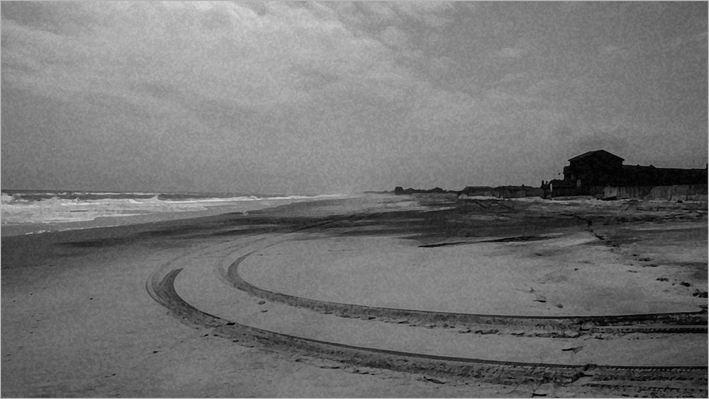 Leichter Sandsturm am Ontario-See