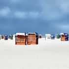 leichter Sandsturm an der Nordsee