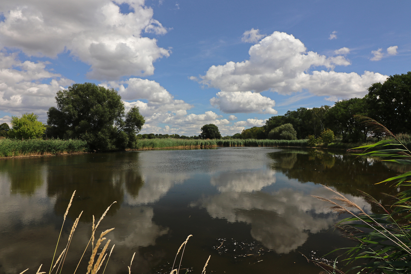 Leichter Wind kräuselt das Wasser