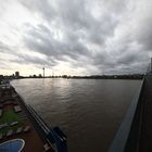 Leichtes Hochwasser am Rhein