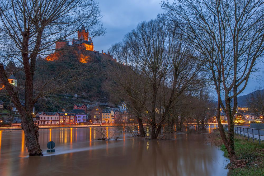 Leichtes Hochwasser in Cochem