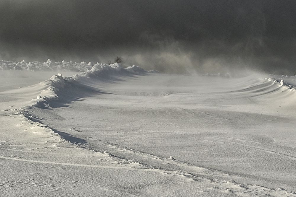 leichtes Schneetreiben