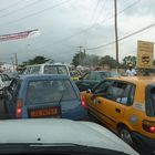 Leichtes Verkehrsaufkommen in Yaounde / Cameroon