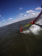 Leichtwindkiten mit der GoPro in SPO