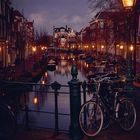 Leiden/ Netherlands evening view