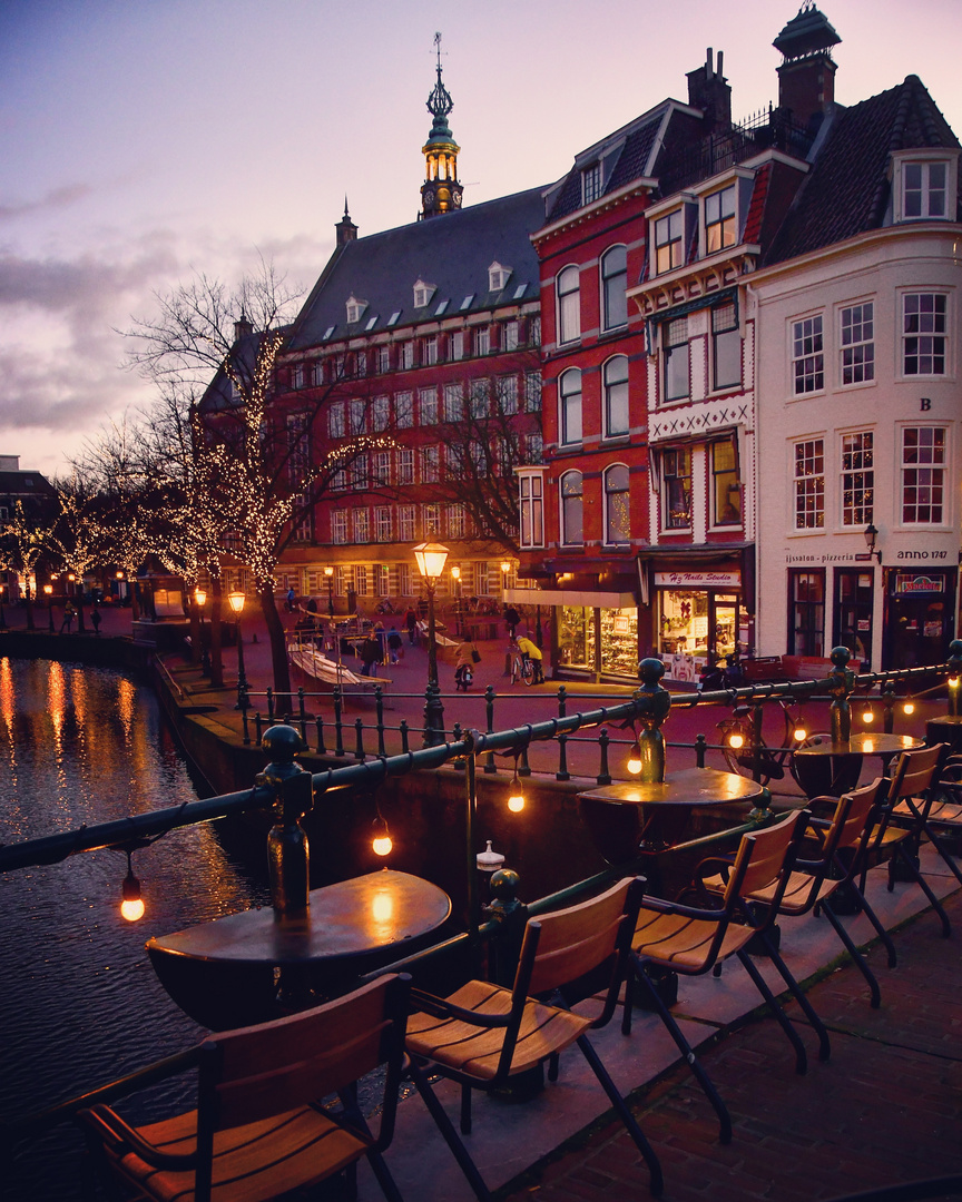 Leiden/ Netherlands  evening view