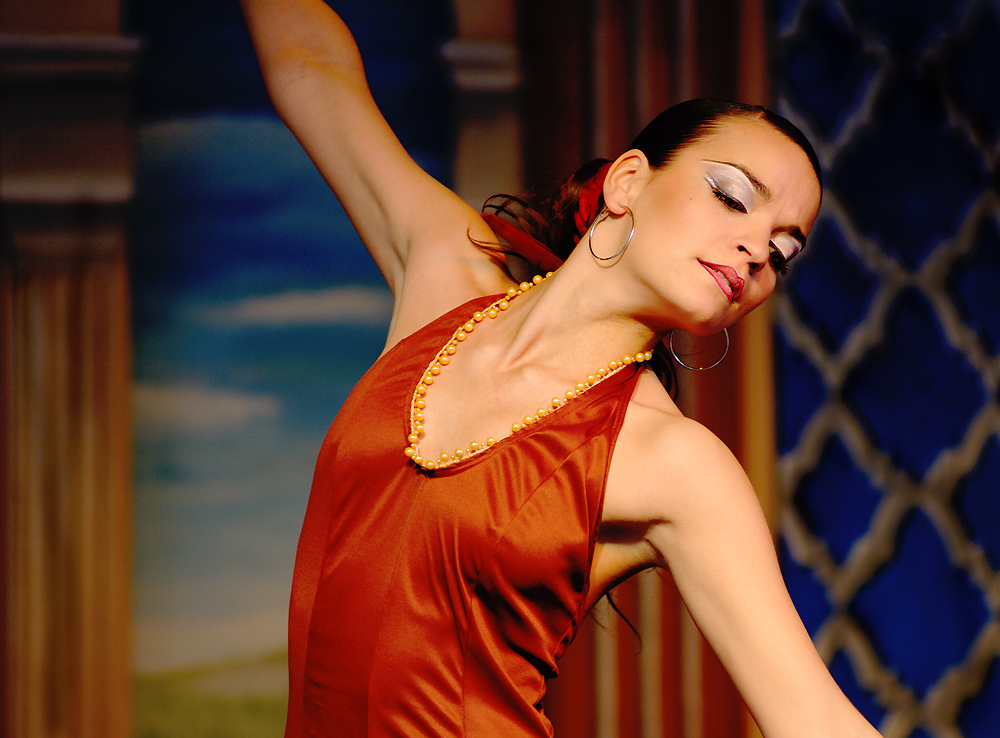 leidenschaftliche Flamenco-Tänzerin