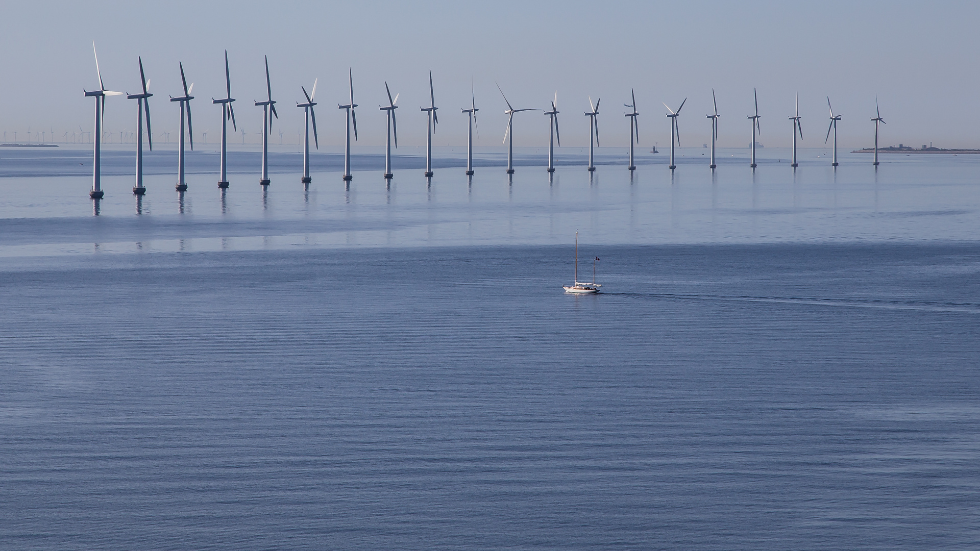 Leider standen die Windräder still und haben nicht geblasen...