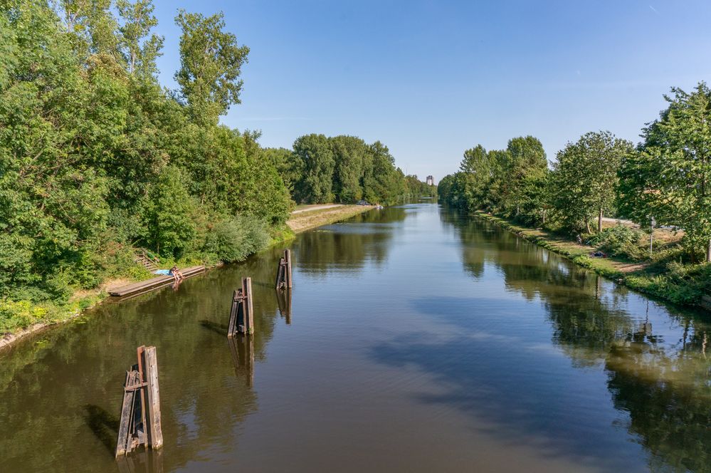Leineabstiegskanal II Hannover Foto & Bild wasser, natur, landschaft Bilder auf