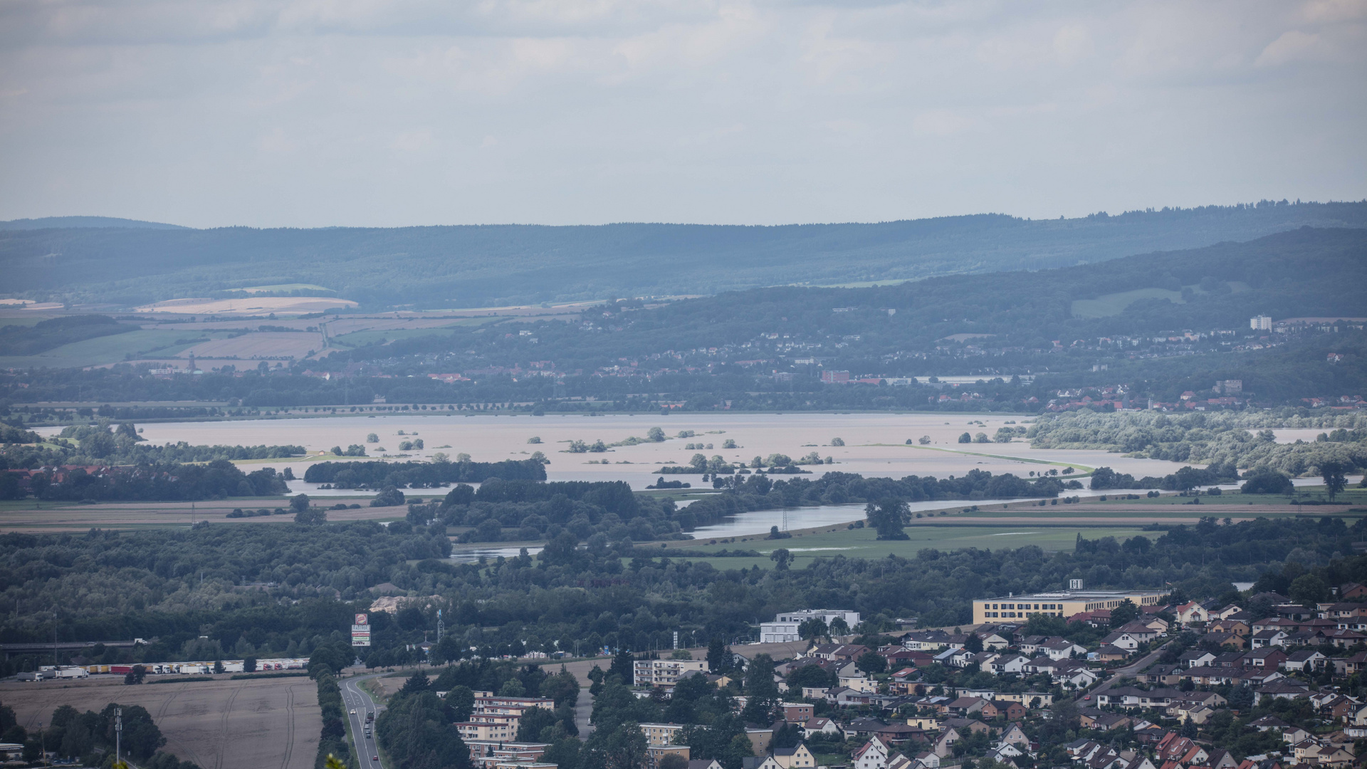 Leinepolder schön voll