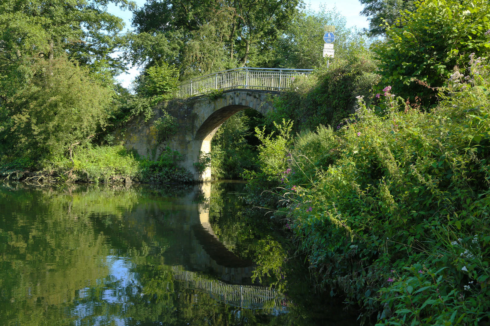 Leinpfadbrücke an der Ruhr