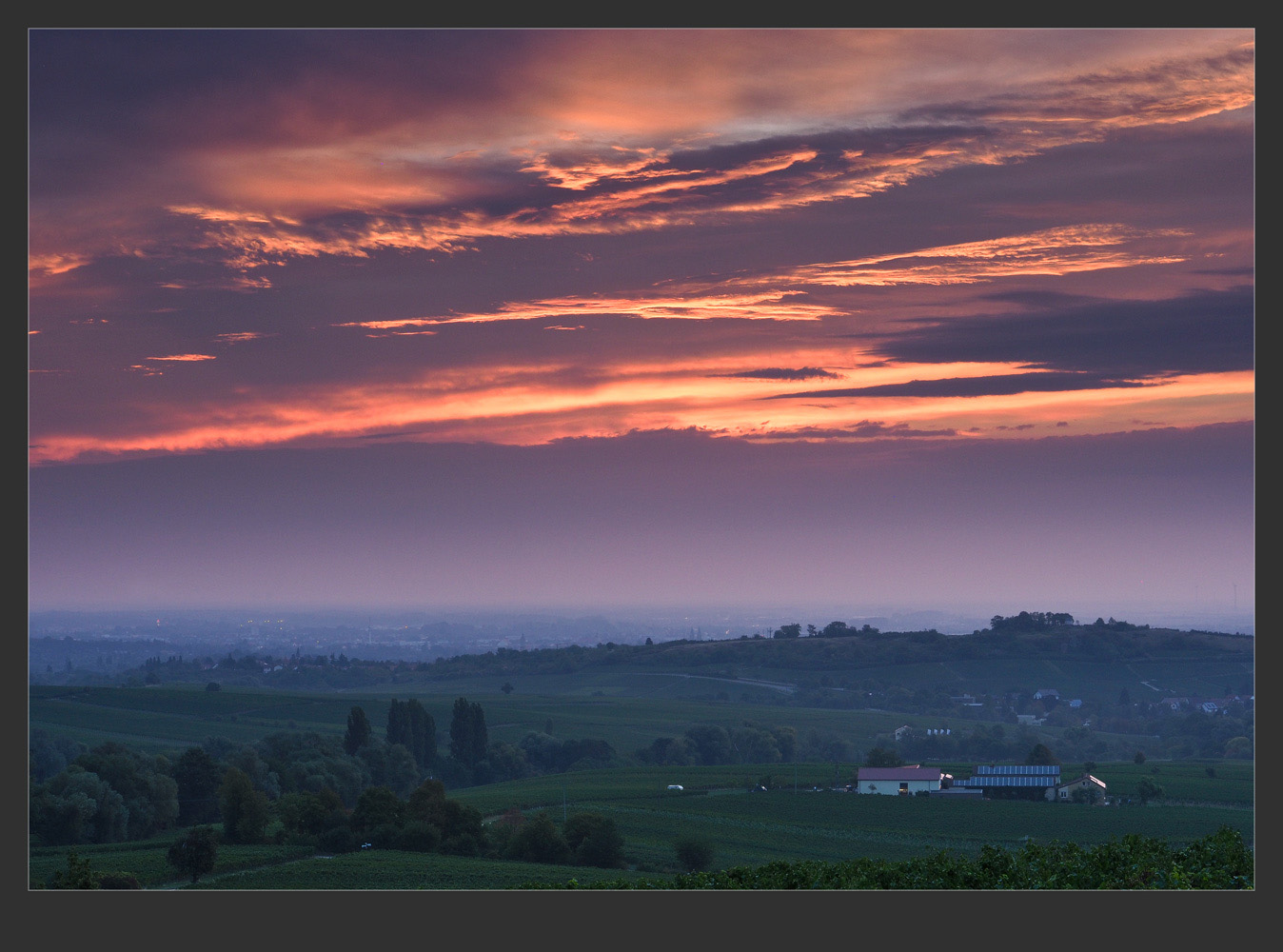 Leinsweiler, Haardtrand-Kirchholz, Blick zur kleinen Kalmit