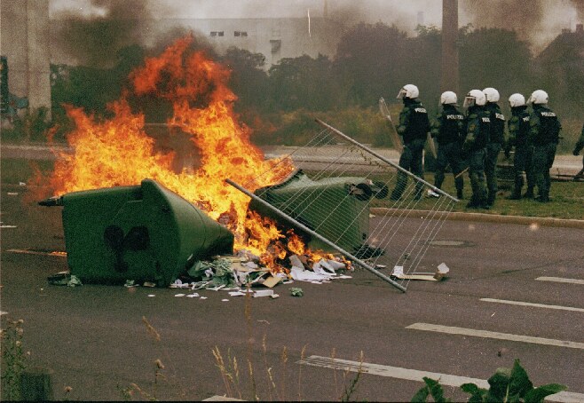 Leipzig 1.September - Auschreitungen am Rande einer Demo