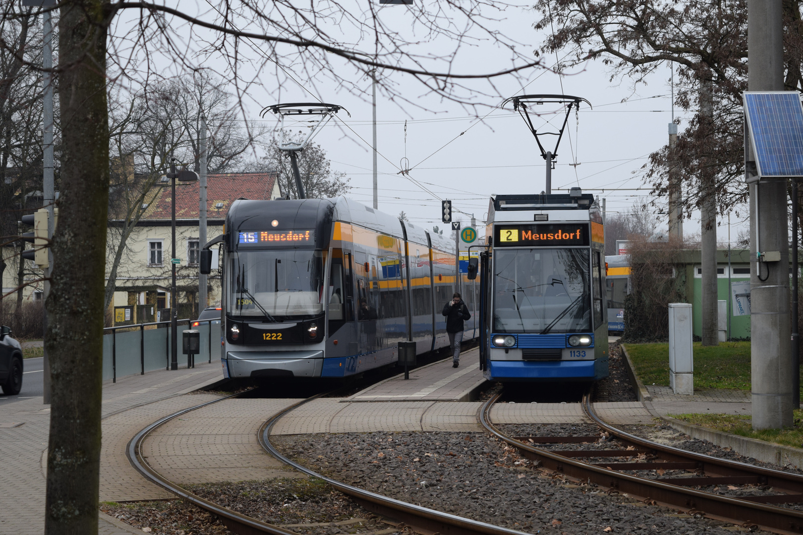 Leipzig - Ankunft Endstelle Meusdorf