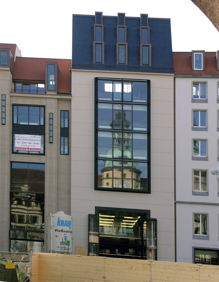 Leipzig, Baustelle Marktgalerie...