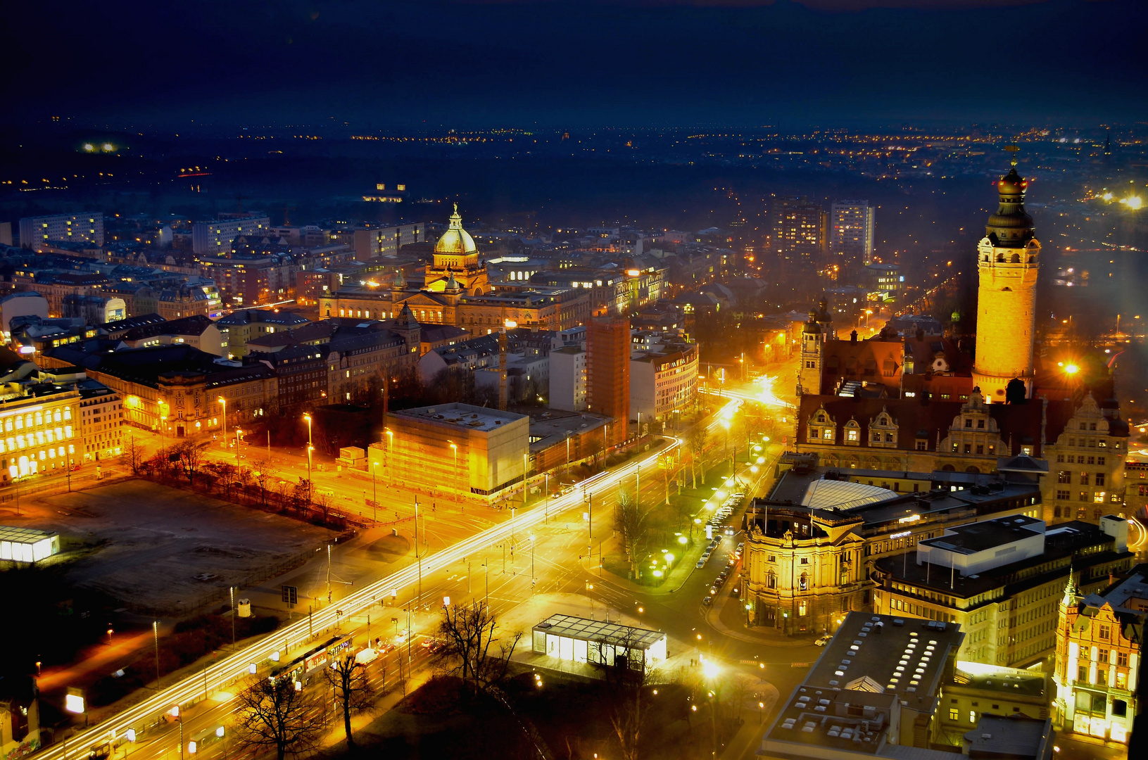 Leipzig bei Nacht