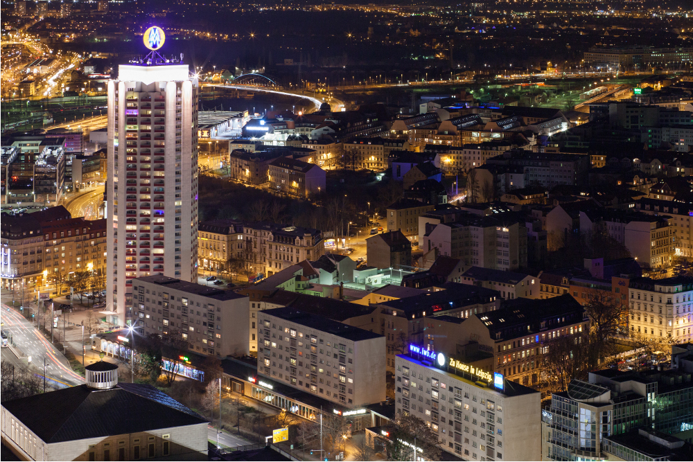 Leipzig bei Nacht