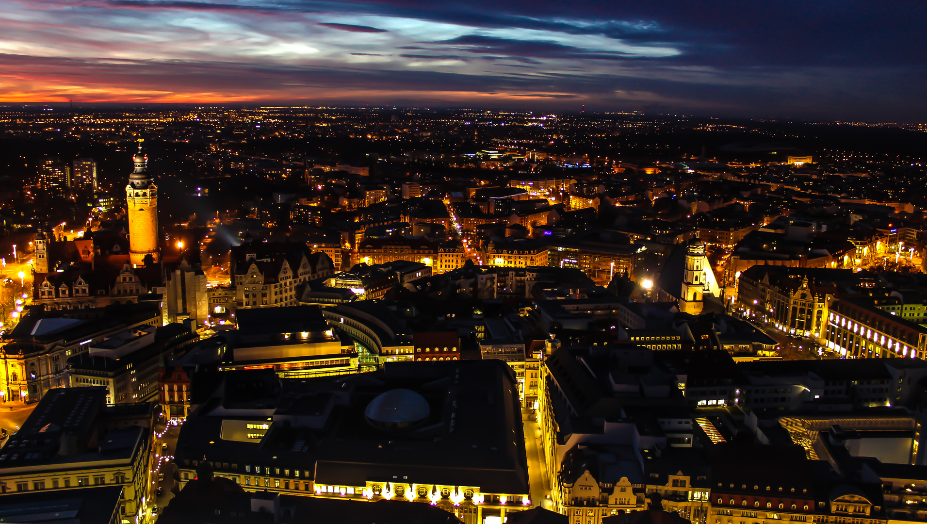 Leipzig bei Nacht