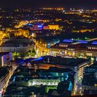 Leipzig bei Nacht , vom Panorama Tower 