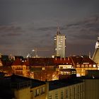 Leipzig: Cityhochhaus bei Nacht