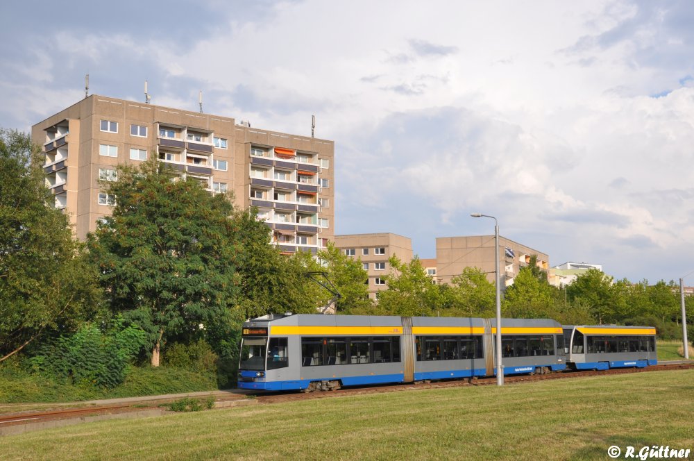 Leipzig - Die "Heilige Kuh" unterwegs auf Linie 8...