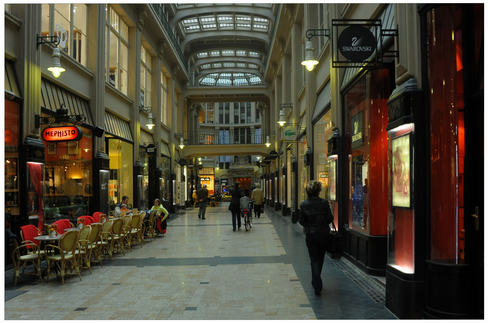 Leipzig, Galería Mädler, interior