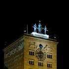 Leipzig - Glockenmänner vom Kroch-Hochhaus