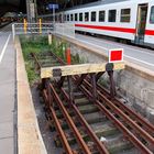 Leipzig Hbf - Prellbock Außenbahnsteig