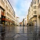 Leipzig Innenstadt nach Regen