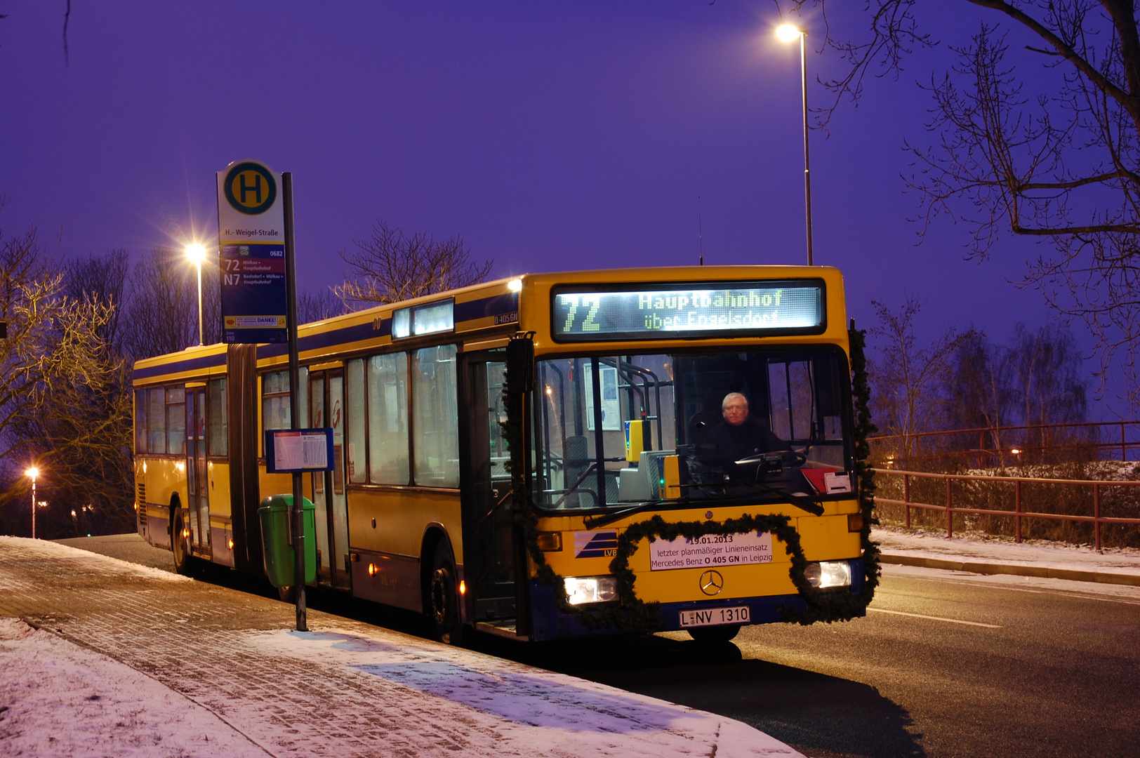 Leipzig Letzter planmäßiger Linieneinsatz O 405GN II