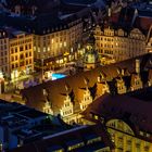 Leipzig Markt, "Altes Rathaus" bei Nacht