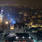 Leipzig, Neues Rathaus bei Nacht