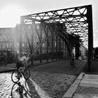 Leipzig - Radfahrer auf der Könneritzbrücke über die Weiße Elster DSC_0410_ji.sw.pai_ji.1_ji