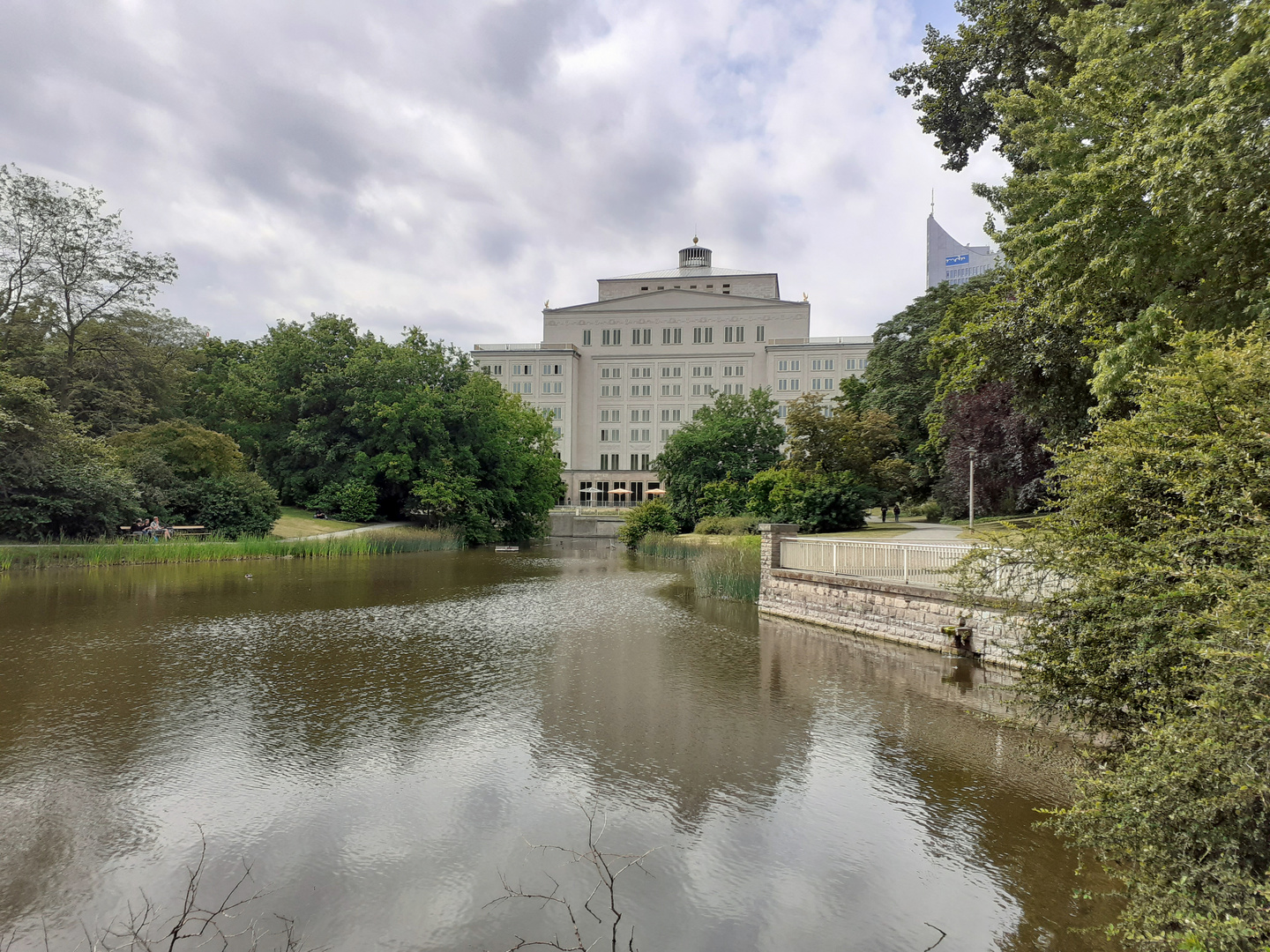 Leipzig Rückansicht der Oper