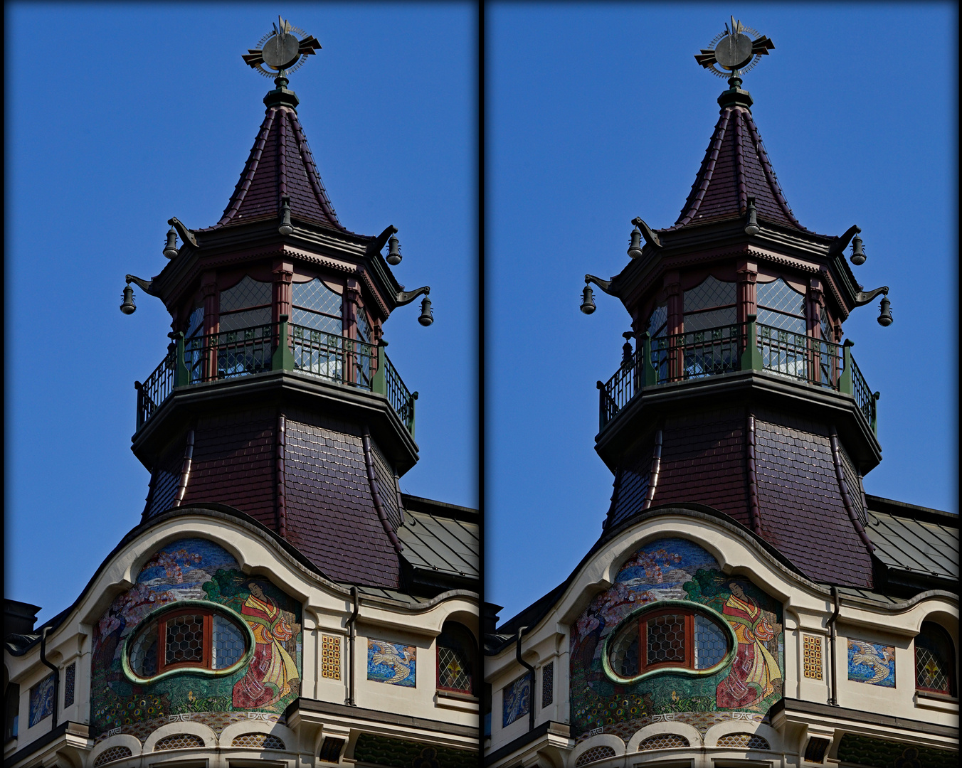 Leipzig Turmspitze  Elefantenhaus  (3D-X-View Cha)