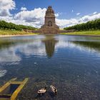 Leipziger Allerlei mit Denkmal und Enten