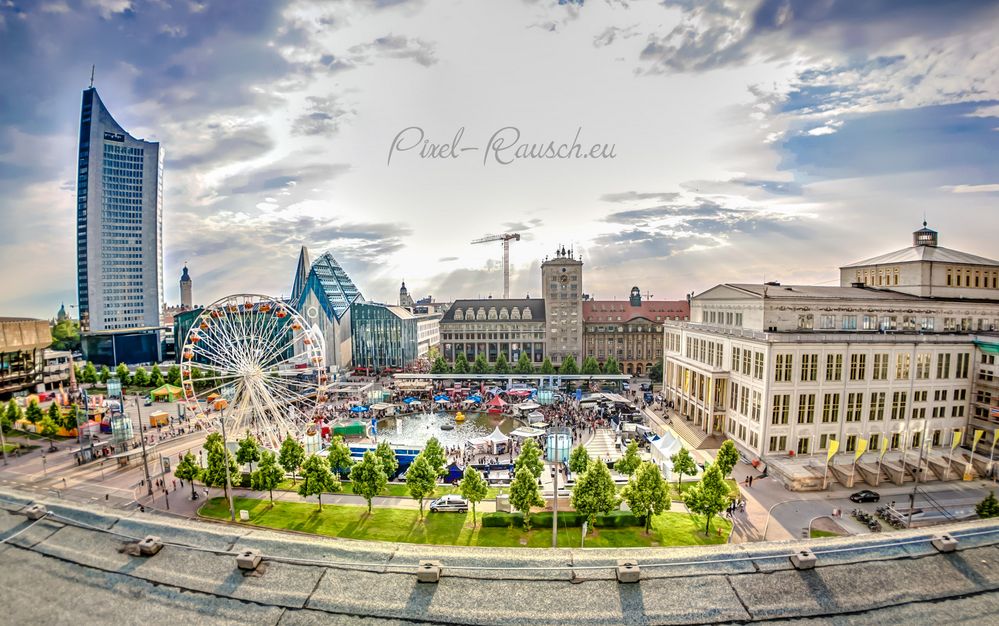 Leipziger Augustusplatz zum Stadtfest