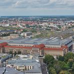 Leipziger Hauptbahnhof von oben