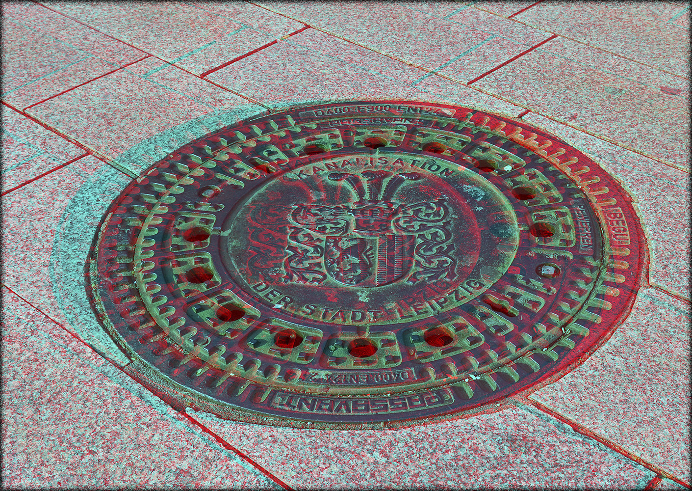 Leipziger Kanaldeckel (3D)