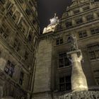 Leipziger Rathaus bei Nacht