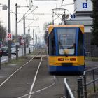 Leipziger Straßenbahn Haltestelle Freiligrathstraße Taucha