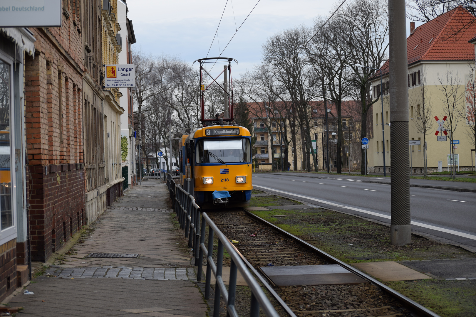 Leipziger Straßenbahn Linie 3 in Taucha